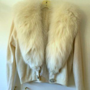 Vintage Dalton Cashmere Sweater with Fur